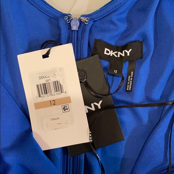 NWT DKNY Tie-Dye Chiffon Sleeveless Maxi Dress 12 - Picture 5 of 13